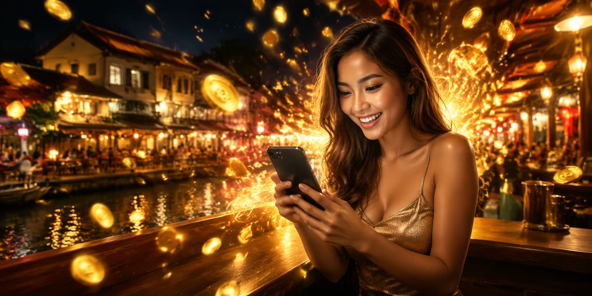 Pengguna Malaysia mengakses platform hiburan zne10 melalui telefon mudah alih